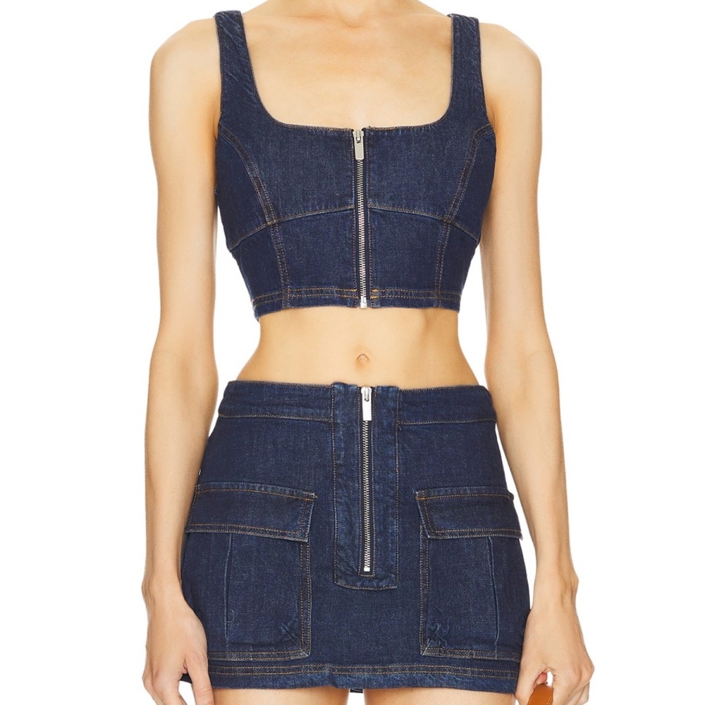 Amanda Uprichard Blue Denim Set